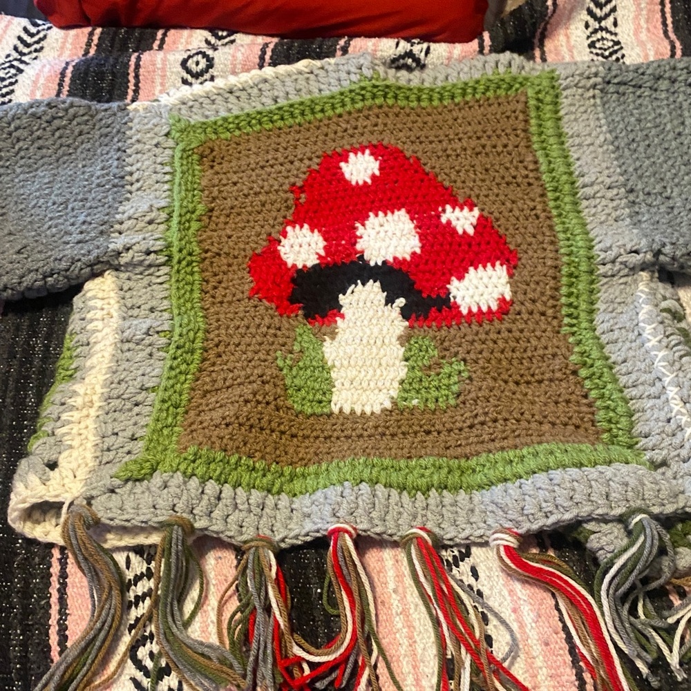 Artisan Crochet Patchwork Cardigan - image 4